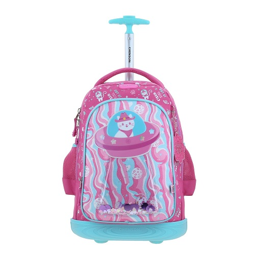 MOCHILA CHENSON HAPPY 17" AJUA C/RODO HG70161-P A6