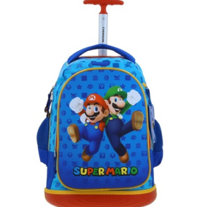 MOCHILA CHENSON  MARIO 17" OBLIC C/RODO/LUZ MB70505-9