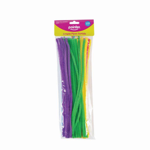 MANUALIDADES POINTER LIMPIA PIPA 100PCS SURTIDA A126-DY6305
